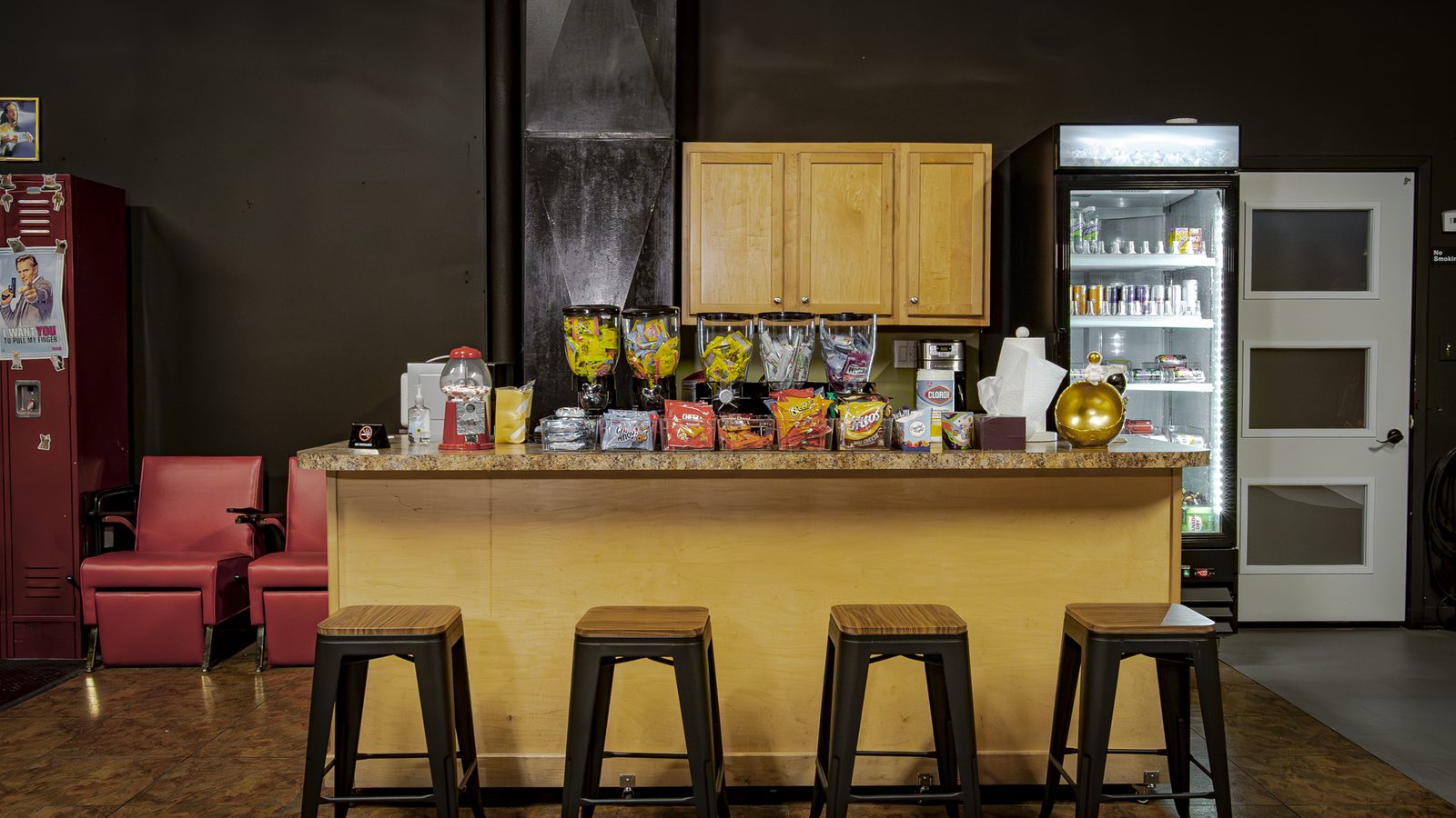 Kitchen and snack bar